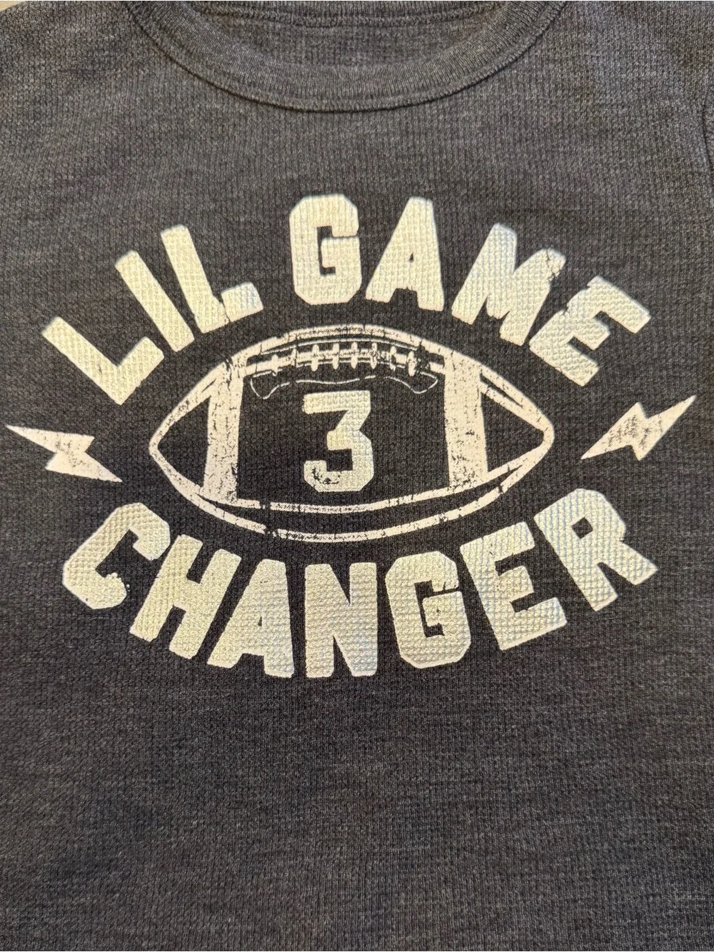 The Children's Place Charcoal 'Lil Game Changer' Thermal Shirt